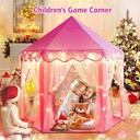 Willwolfer Barbie Dream House Princess Castle Play Tent Toys for Kids Girls Birthday Christmas Gift with Star Lights