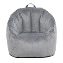 Big Joe Joey Bean Bag Chair, Plush, Kids/Teens, 2.5Ft, Gray