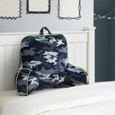 Your Zone Kids Super Soft and Cozy Camo Backrest Pillow,24" X 17", Blue