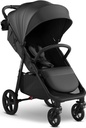 Mompush Nova Baby Stroller, Spacious Seat, Extra-Large UPF 50+ Canopy, Black, 22LB, Unisex