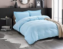 Elegant Comfort 2-Piece Duvet Cover Set, 1800 Premier, Button Closure, Solid Color - Cooling, Breathable Material- Wrinkle, Fade, Stain Resistant, Twin/Twin XL, Aqua Blue