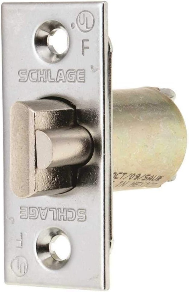 Schlage Commercial 11085626 a Series Square Corner Dead Latch with 2-3/8" Backset with 1" Face Satin Chrome Finish