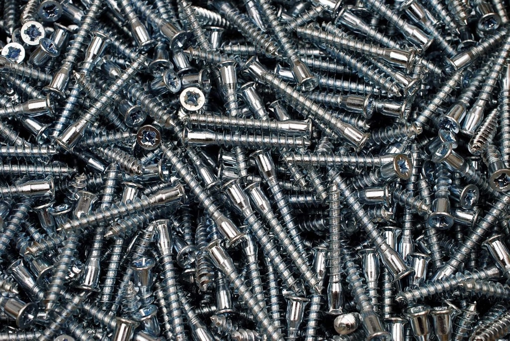 (250) Pozi Drive Flat Head M7 X 50Mm Confirmat Coarse Connecting Wood Screw 7 Mm