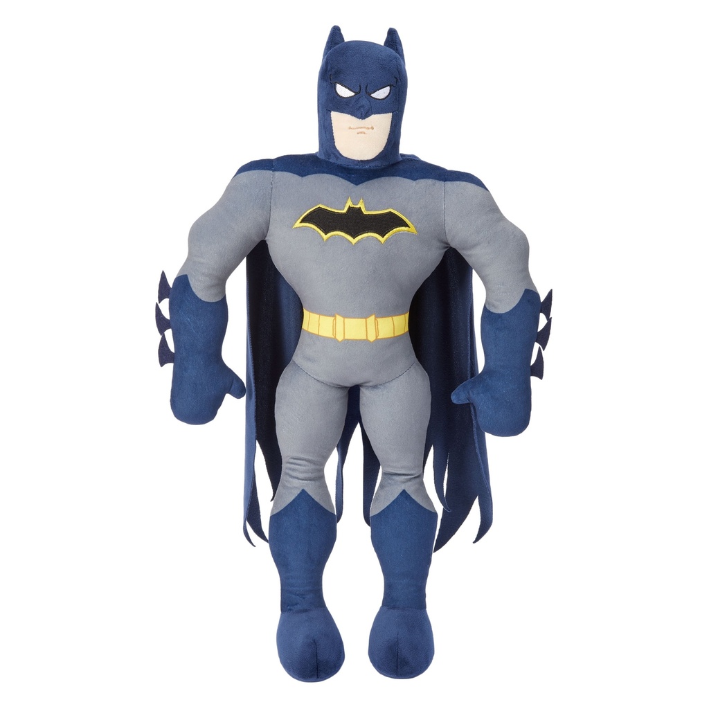 Batman Kids Bedding Plush Cuddle and Decorative Pillow Buddy, Gray, Warner Bros