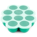Keababies Prep Silicone Baby Food Freezer Tray, 2Oz X 10 Silicone Freezer Molds (Alpine Green)