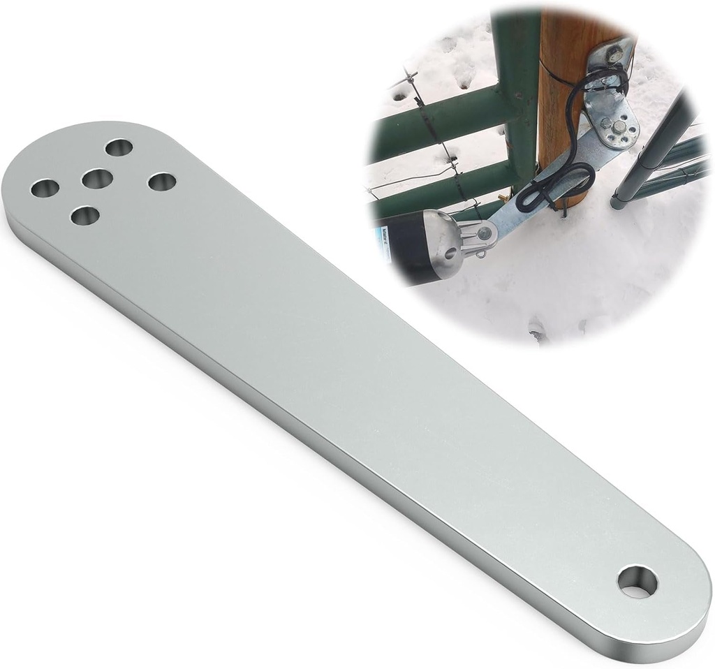Push to Open Gate Bracket for Mighty Mule Automatic Gate Openers, Parts for Mighty Mule Gate Opener - Silver