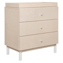 Babyletto Gelato 3 Drawer Wooden Dresser with Removable Changing Tray in Natural