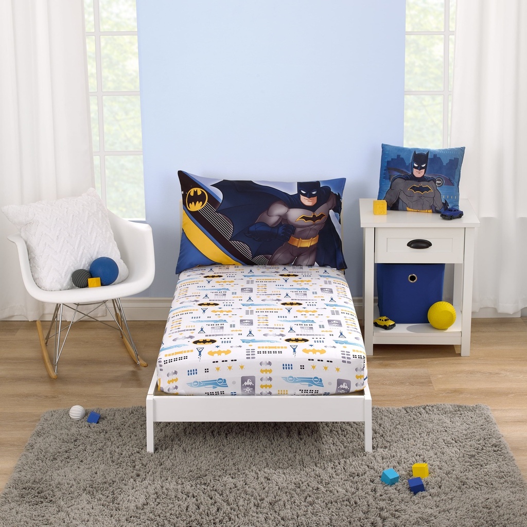 Warner Brothers Batman the Caped Crusader 2 Piece Toddler Sheet Set