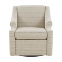 Gracie Mills Marley Transitional Tonal Swivel Glider Chair - GRACE-13068