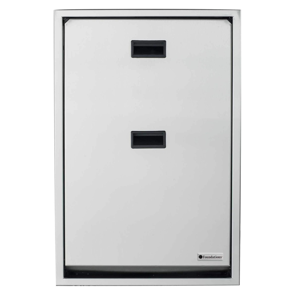 Full Stainless Vertical Surface Mount Baby Changing Station by Foundations