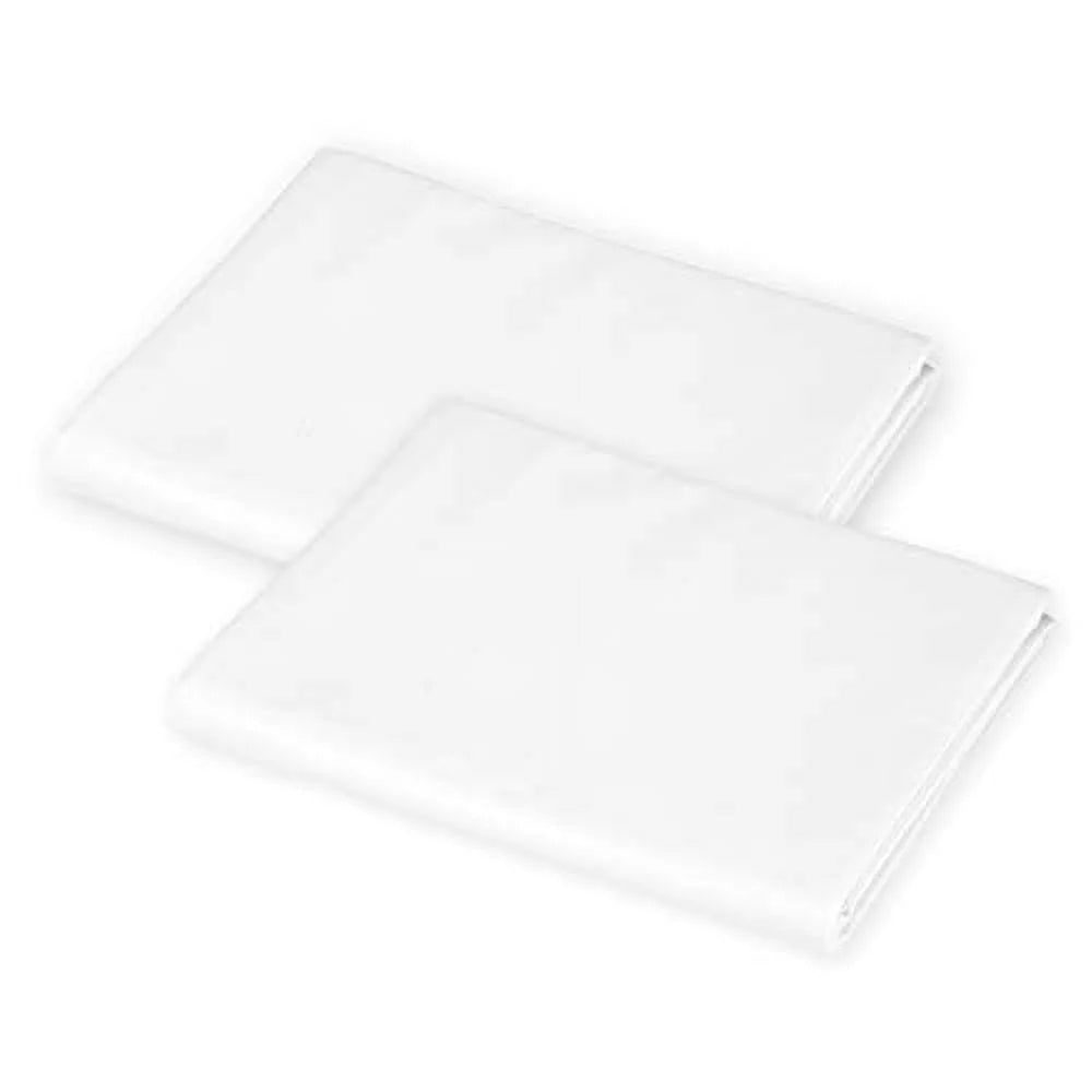 American Baby Company 2-Pack Cotton-Polyester Blend Toddler Daycare/Pre-School Cot Sheet, White, 23" X 40", for Boys and Girls