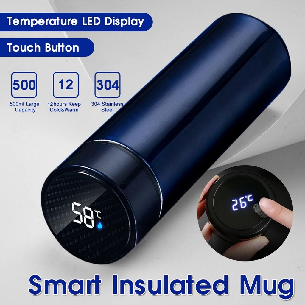 Fnochy Cyber 2023 Monday Deals 2023 Room Decor Stainless Steel Vacuum Flask Smart Kettle LCD Screen Display Temperature