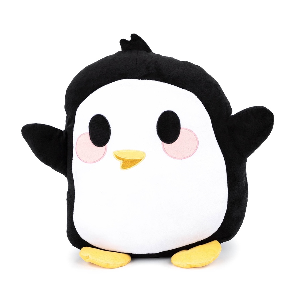 Adopt Me Penguin Kids Bedding Plush Cuddle and Decorative Pillow Buddy, Microfiber, Black and White, Nickelodeon