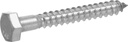 Hillman 964615 1/2 X 8-Inch Stainless Steel Hex Lag Screws, 10-Pack