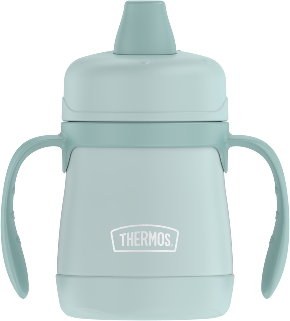 Thermos Baby Vacuum Insulated Stainless Steel Sippy Cup W/ Handles, 7Oz, Mint