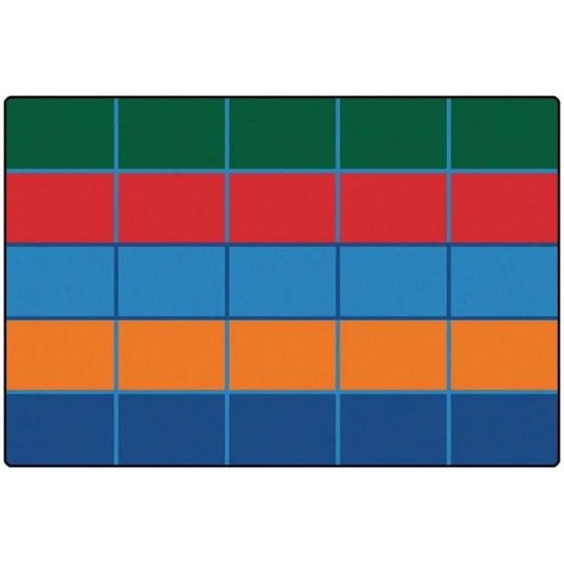 Carpets for Kids 72.91 Color Blocks Value Seating Rug 6 Ft. X 9 Ft.