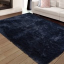 Whizmax 8' X 10' Fluffy Area Rug Extra Large Shag Rug for Living Room Bedroom Play Room Shaggy Rug Furry Floor Rugs Carpets, Dark Navy Blue