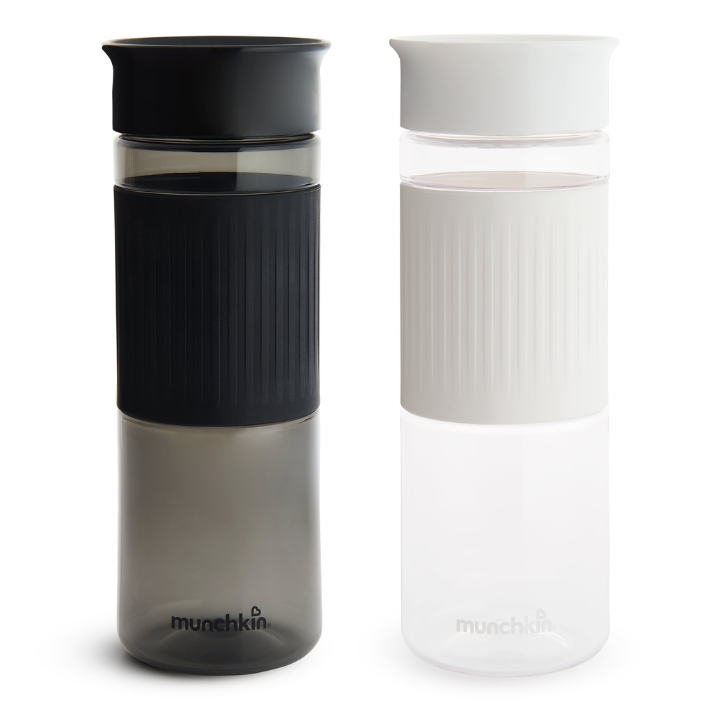 Munchkin® Miracle® 360° Parent Pack Cup, 24 Oz, Black/White, Unisex, 2 Pack