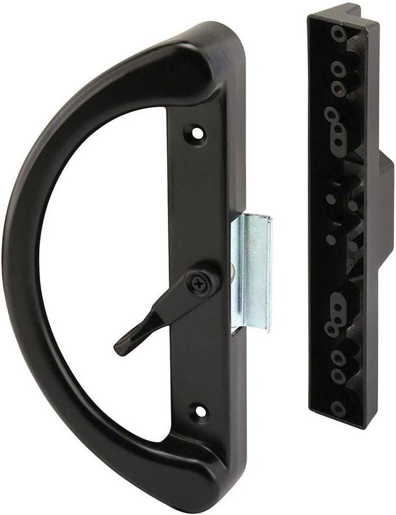 Prime-Line C 1238, Reverse Hook, 4-15/16 In, Black Sliding Door Cam Latch
