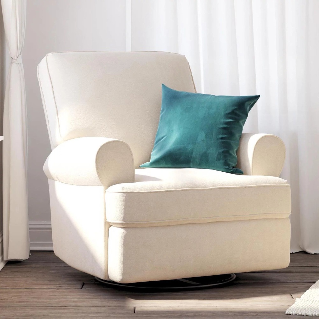 Baby Relax Tiana Nursery Swivel Glider Recliner Chair, Beige