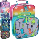 Trail Maker Reusable Lunch Bags for Kids Bulk 24 Pack Insulated Fun Kids Lunch Boxes for School Bulk Set (Mixed Assortment)