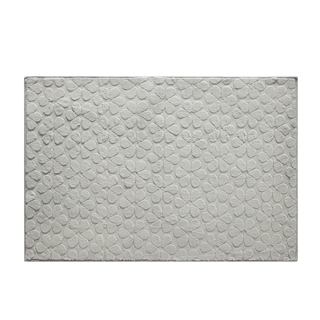 Mainstays Gray Raised Flower Rug 30"X46"
