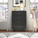 Child Craft Tremont 4 Drawer Chest, Ebony Black