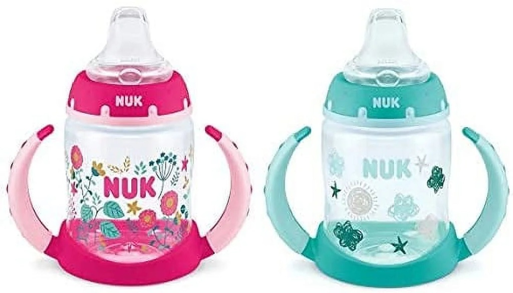 NUK Learner Cup, 5Oz, 2 Count, Clouds & Flowers