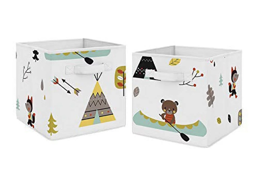 Outdoor Adventure Collection Foldable Fabric Storage Bins - Set of 2