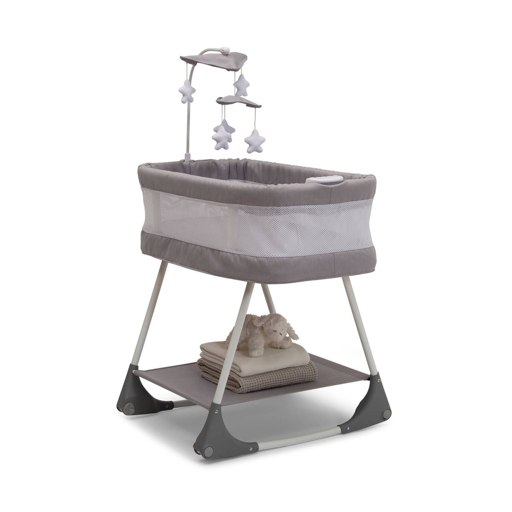Kids' Shooting Star Rocking Bassinet with Airflow Mesh - Platinum