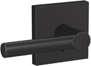 Schlage Custom FC21 BRW 622 COL Broadway Lever with Collins Trim Hall-Closet and Bed-Bath Lock, Matte Black
