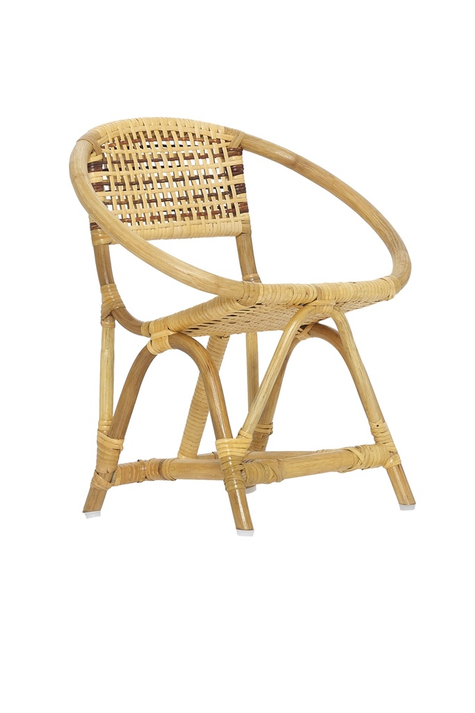 Amara Large Kids Chair Boho Decor Natural Rattan for Bedroom and Playroom, for Children up to 13 Years