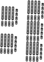 Mobestech 120 Pcs Angle Code Bracket Wall Hanging Shelf Corner Bracket Shelves Wall Mounted Small Shelf Bracket Black L Brackets L Brackets for Shelves Corner Brace L-Bracket Stainless Steel