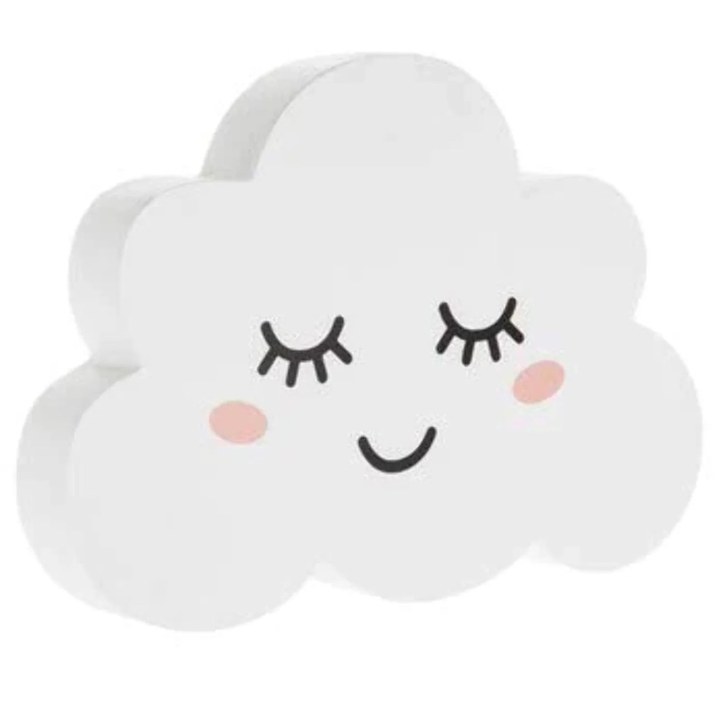 Sleeping Wood Cloud Wall Decoration Nursery Kids Boys and Girls Room Home Decor