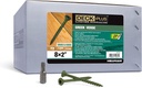 Deck plus 48709 Wood Screws #8 X 2", Green, 1/4 Keg