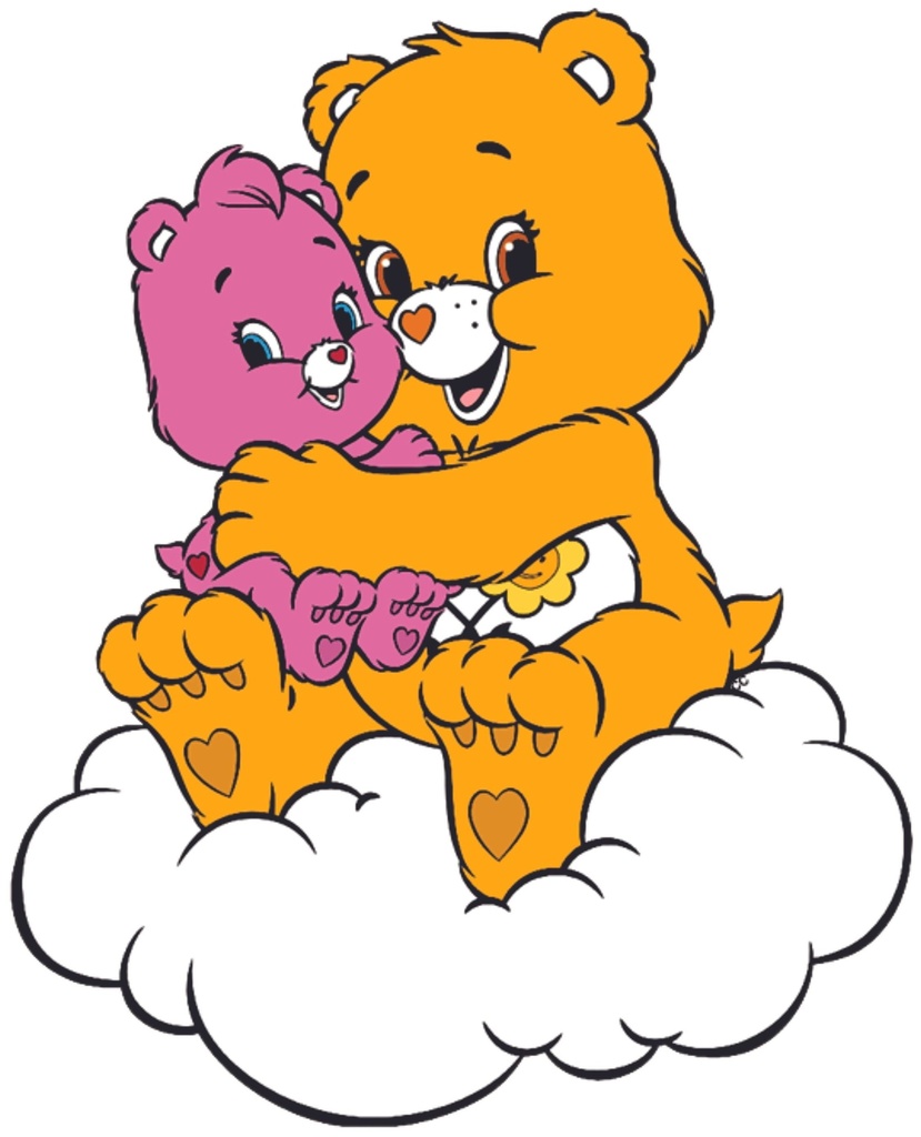 Friend Bear Care Bear Cartoons Customized Wall Decal - Custom Vinyl Wall Art - Personalized Name - Baby Girls Boys Kids Bedroom Wall Decal Room Decor Wall Stickers Decoration Size (40X20 Inch)