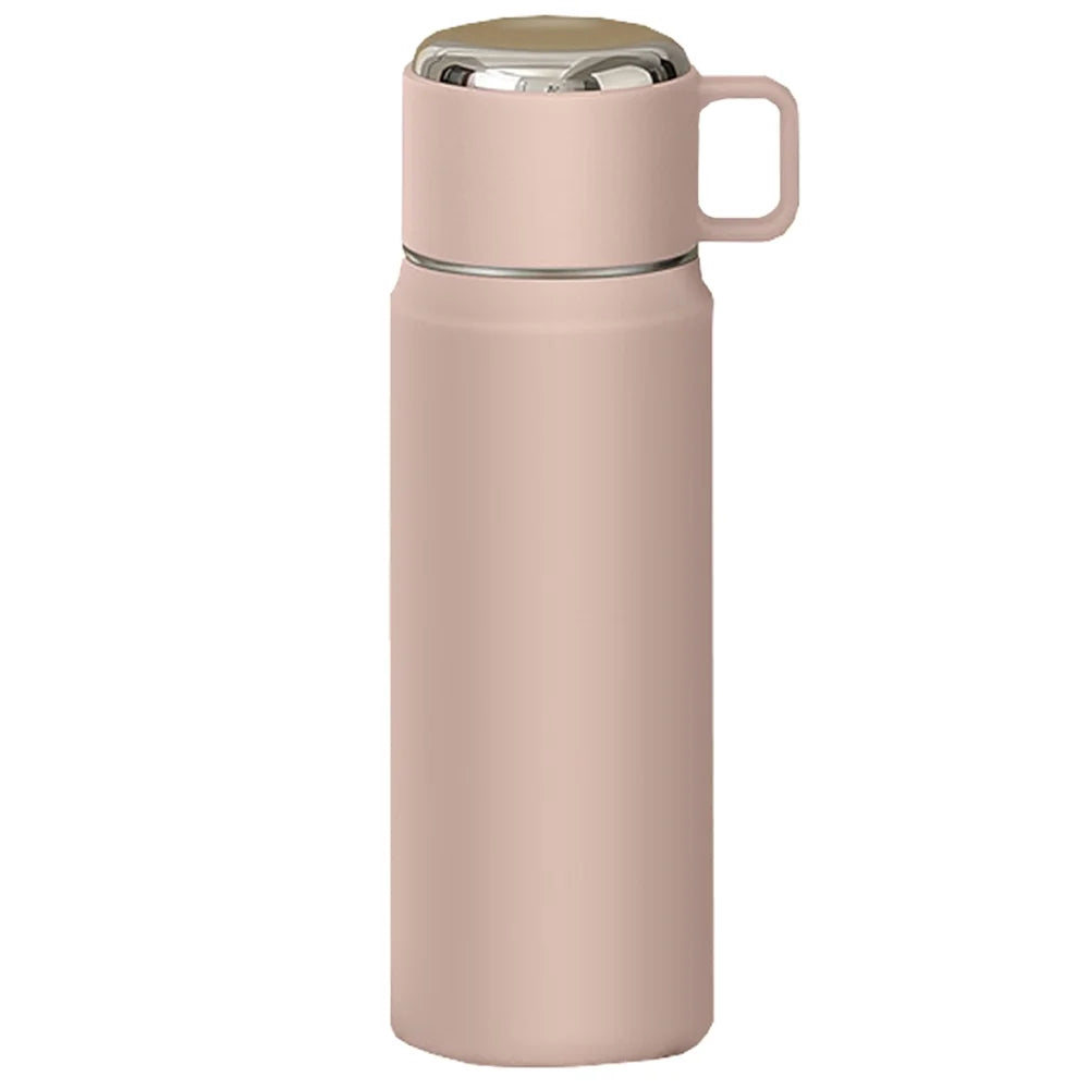 Thermos Water Bottle,19 Oz(550Ml) Insulated Stainless Steel Bottle,Keeps Cold for 24 Hours, Hot for 12 Hours