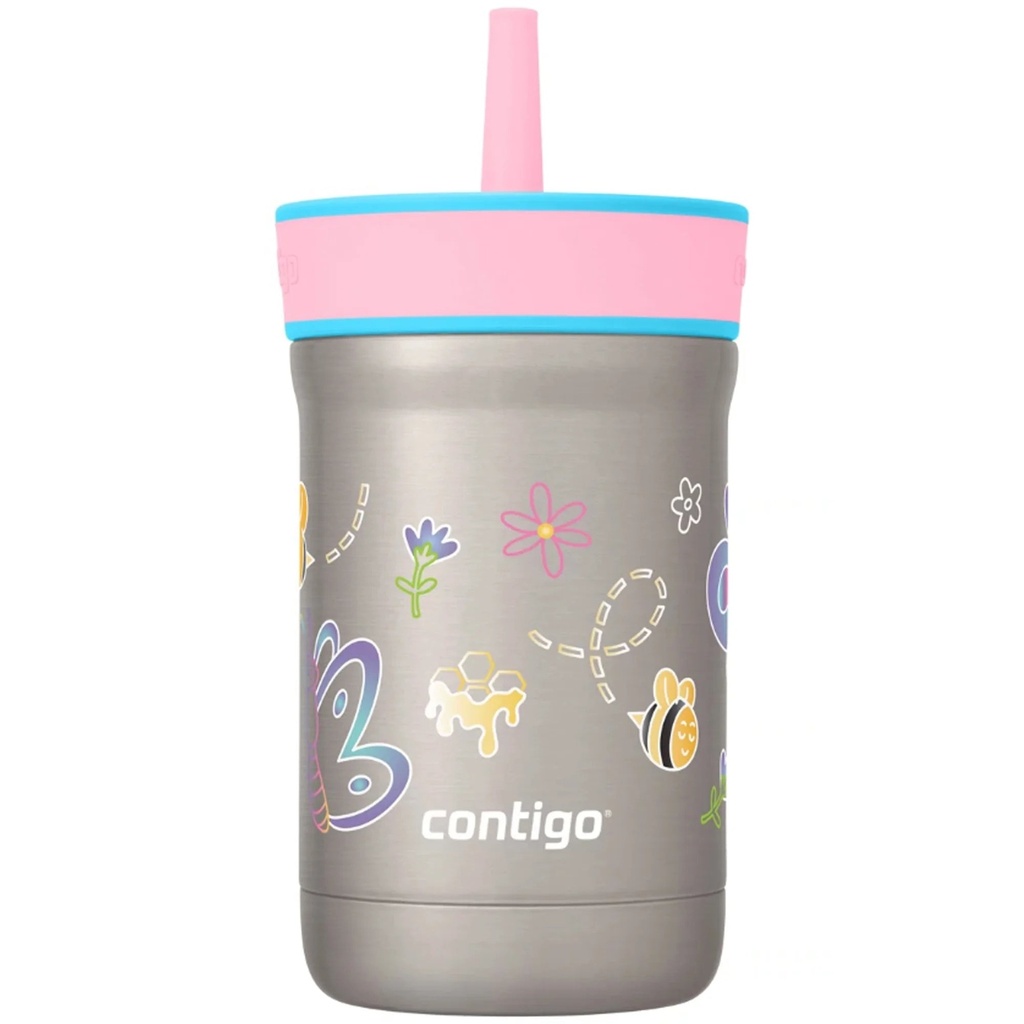 Contigo Kid'S 12 Oz. Leighton Stainless Steel Tumbler - Raspberry/Azalea