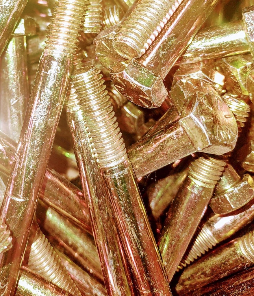 HEX Head CAPSCREW Grade 8 ZINC Yellow - 1/2-13 X 4-1/2" (50) Grade 8, Bolts, Partial Threaded, CAPSCREW, UNC, ZINC Yellow