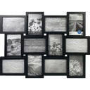 Mainstays 12-Opening Linear Black Collage Picture Frame (Holds 12 - 4X6 Inch Photos)