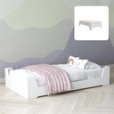Little Seeds Alessi Montessori Toddler Floor Bedâ with 2 Heights, White