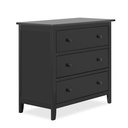Dream on Me Universal 3 Drawer Chest, Black