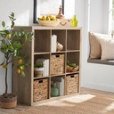 Better Homes & Gardens 9-Cube Storage Organizer, Natural