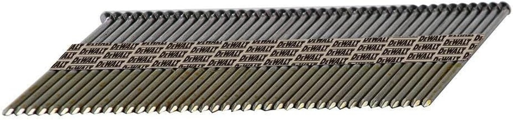 DEWALT Framing Nails, Paper Tape, 30-Degree, Smooth Shank, Galvanized, Off-Set round Head, 3-Inch X .120-Inch, 2000-Pack (DPT-10D120GFH)