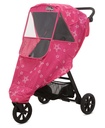 First Essentials Stroller Rain Cover Universal, Baby Travel Weather Shield, Windproof Waterproof, Protect from Dust Snow (Pink)