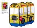 Gigatent School Bus Pop up Play Tent Mesh Windows & Opening Flap Entrance