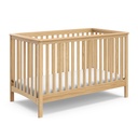 Storkcraft Hillcrest 4-In-1 Convertible Baby Crib, Natural