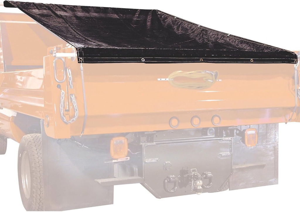 Buyers Products Vinyl Tarp with Uv-Resistant PVC Coating - Black, 18Ft. X 7Ft.W, Model Number 3011351