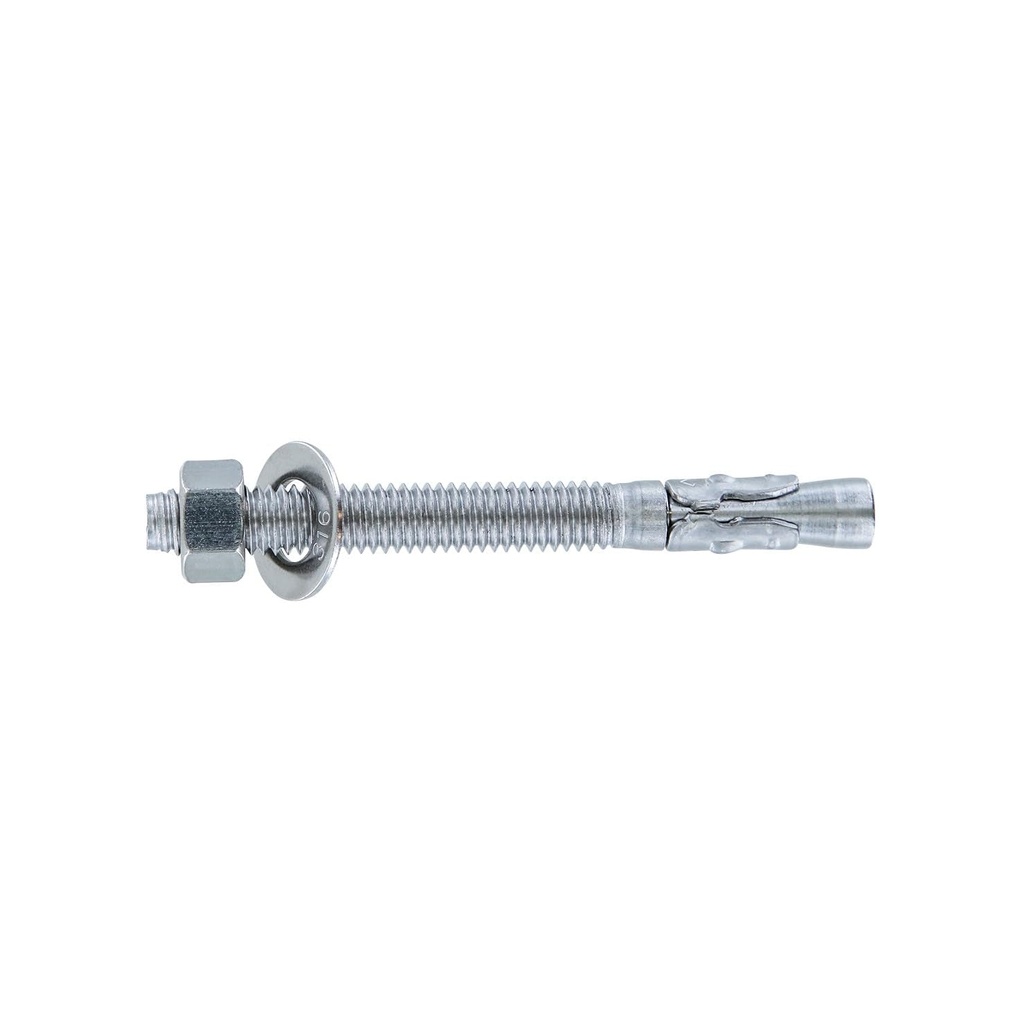 Conquest 3/8" X 3-3/4" Type 316 Stainless Steel Wedge Anchors (Box of 50) Heavy Duty Fastener for Concrete