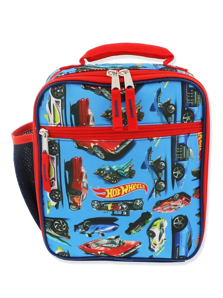 Hot Wheels Boys Soft Insulated School Lunch Box Reusable Lunch Bag B22HW54254